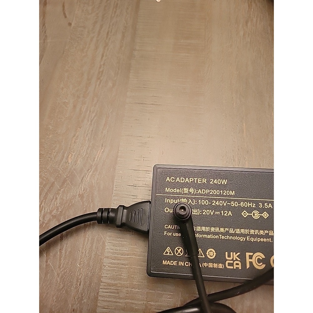 240W 20V 12A ROG Charger AC Adapter Fit for ASUS ROG Zephyrus - Picture 3 of 3